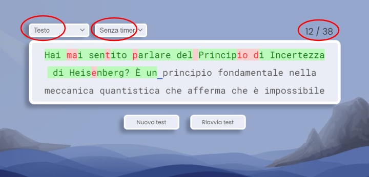 paragrafo per prova di battitura